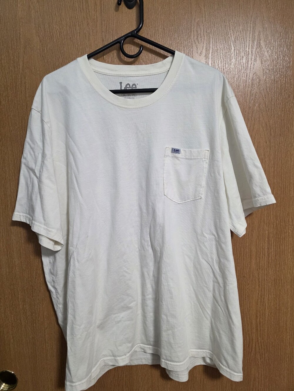 Lee Men’s Off-White Short Sleeve Pocket Tee 3XL